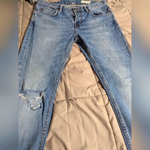 All Saints Other - All Saints Light Blue Distressed Men Jeans